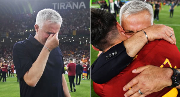 Lần đầu vô địch cúp châu Âu sau 5 năm, Mourinho bật khóc